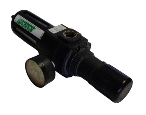 Speedaire 4ZK97 Pneumatic Air Filter Regulator 1/2" NPT 150/150PSI IN/OUT 125°F