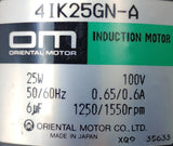 Oriental Motor 41K25GN-A Induction Motor 25W 100V 50/60HZ 0.65/0.6A 1250/1550RPM