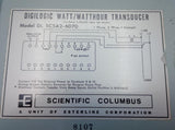 Scientific Columbus 5C5A2-6070 Digilogic Watt / Watthour Transducer
