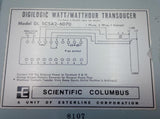 Scientific Columbus 5C5A2-6070 Digilogic Watt / Watthour Transducer