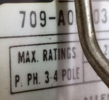 Allen-Bradley 709-A0D103 Series K Motor Starter Size 0 110/120VAC 3 PH 3 Pole