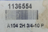 Box of (10) Fastenal A194 2H 3/4"-10 Black Oxide Finish Heavy Hex Nut