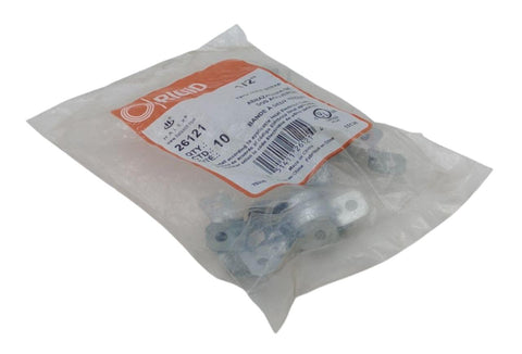 Halex Rigid 26121 1/2" Two Hole Steel Strap - Pack of (10)