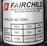 Fairchild 10263 Pneumatic Precision Regulator 2-150 PSIG 15-1000 kPa 3/8" NPT