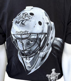 Reebok Men's Roberto Luongo Vancouver Canucks NHL Graphic Black Shirt Size L