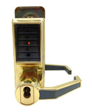Ilco Unican OFU00278 Mechanical Push Button Lockset Lever - Sold As Is