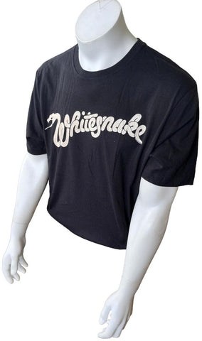 Men's Whitesnake Graphic Black Short Sleeve Shirt Size X-Large