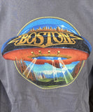 Anvil Men's Boston Space Ship Concert Gray Short Sleeve Shirt Size Large