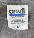 Anvil Men's Boston Space Ship Concert Gray Short Sleeve Shirt Size Large