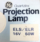 General Electric ELS / ELR Quartzline Projection Lamp 16V 50W