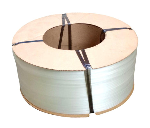 Interlake Packaging 196-9019 1/4 Clear 9" x 8" 20,000 Ft Plastic Strapping Roll