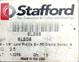Stafford 8L208 2-1/2" Low Profile 2-PC Clamping Shaft Collar