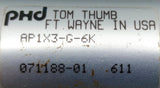 PHD AP1X3-G-6K Pneumatic Air Cylinder 1" Bore 3" Stroke