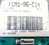 Pack of (100) Panduit FCM1-S6-C14 Telco Gray Cable Mount #6 M3 Screws
