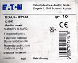 Eaton BB-UL-TEP/35 Extension Terminal 6-35mm 10-2 AWG (Box of 10 Pieces)