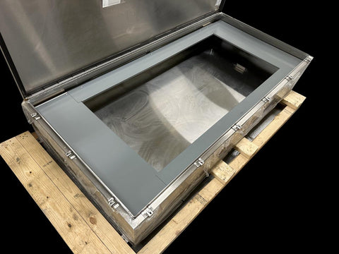 EMF Company 85" x 43" x 13.5" NEMA 4x Stainless Steel Control Panel Enclosure