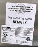 EMF Company 85" x 43" x 13.5" NEMA 4x Stainless Steel Control Panel Enclosure