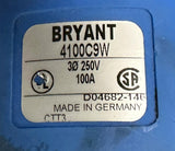 Bryant 4100C9W Pin and Sleeve Connector 100A 250VAC 3 Phase