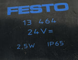 Festo JMVH-5 110512 Solenoid Valve 145 PSI w/ (2) Coils 13464 24V 2.5W