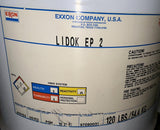 Exxon Lidok EP 2 Extreme Pressure Grease Lubricant 120 LB Barrel Mobilux