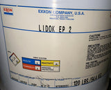 Exxon Lidok EP 2 Extreme Pressure Grease Lubricant 120 LB Barrel Mobilux