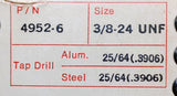 Heli-Coil 4952-6 Master Thread Repair Pack 3/8-24 UNF 25/64 Aluminum & Steel