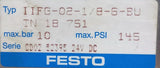 Festo IIFG-02-1/8-6-BU 6-Port Solenoid Valve Manifold Assembly 24VDC 145 PSI Max