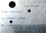 Maximator 65L6H High Pressure 90° Stainless Steel Elbow 65,000 PSI