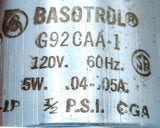 Baso Basotrol G92CAA-1 Automatic Gas Valve 120V 60HZ 5W .04-.05A 0.5PSI