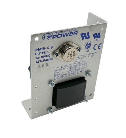 International Power IHA15-0.9 Power Supply 12-15 VDC 0.9 Amps