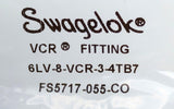 Swagelok 6LV-8-VCR-3-4TB7 1/2" VCR x 1/4" Tube Butt Weld Gland Fitting