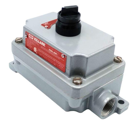 Killark FXCS-5S2A1-MB 2-Position Selector Switch Box & Cover 3/4" Feed Thru Hub