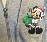 Hanes Disney Disneyland Resort 2012 Happy Holidays Mickey Gray Hoodie Size Small