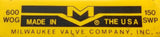 Milwaukee Valve 1-1/2" Bronze Ball Valve 600 WOG 150 SWP