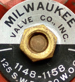 MIlwaukee Valve 1148-1158 3/8" Brass Gate Valve 125 SWP 200 WOG