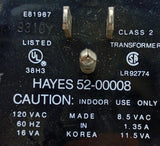 Hayes 52-00008 Smartmodem Power Supply Class 2 120VAC 60HZ 16VA 1.35A