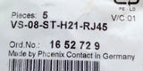 Phoenix Contact VS-08-ST-H21-RJ45 CAT 6 8-Pos. RJ45 Male Insert- Pack of (5)