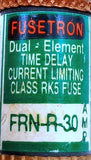 Lot of (4) Bussman Fusetron FRN-R-30 Dual Element Time Delay Fuse 30A 250VAC