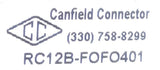 Canfield Connector RC12B-FOFO401 12mm Female Field Wireable Straight Connector