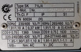 Nord SK05-71 L/4 TF Gearmotor Assembly 50/60HZ 230/400V AC/DC 10A 1360RPM