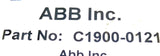 Lot of (2) ABB C1900-0121 Circular Chart Recording Pen - Red