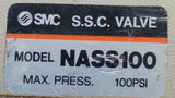 SMC NASS100 Slow Start Speed Control Valve 1/8" NPT 100 PSI Max Pressure