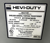 EGS Hevi-Duty ET2H30S 30 KVA Transformer Dry Type 480V D to 208/120V 3 Phase