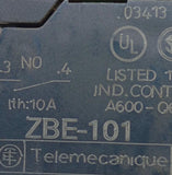 Telemecanique ZBE-101 Momentary Push Button Switch 10A - Yellow