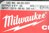 Milwaukee 48-59-2001 M4 Lithium Ion Wall Battery Charger 3A 120V 60HZ