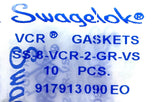 Swagelok SS-8-VCR-2-GR-VS 1/2" Face Seal Fitting Unplated Gasket - Pack of (10)