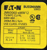 Eaton Bussmann JM60060-1MW12 Modular Fuse Holder 60A 600VAC Class J Fuse