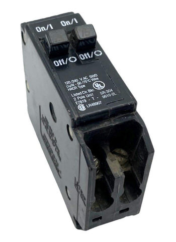 Thomas & Betts TBBD1515 2-Pole Twin Circuit Breaker 15/15A 120/240VAC 1PH PlugIn