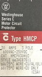 Lot of (2) Westinghouse HMCP030H1C 3-Pole Circuit Breaker 30A 600VAC 250VDC 3 PH