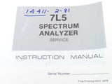 Tektronix 7L5 Spectrum Analyzer Service Instruction Manual